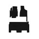 Текстильные коврики Classic (2008-2020, 2 ряда, 8-местный/Комплектация SXT, Черный) для Dodge Grand Caravan V