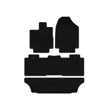 Коврики текстильные Classic (3 ряда, Черный) для Honda Odyssey