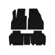 Коврики текстильные Classic (2 ряда, 5-ти дверный/7-местный, Черный) для Renault Kangoo 2008-2020 гг