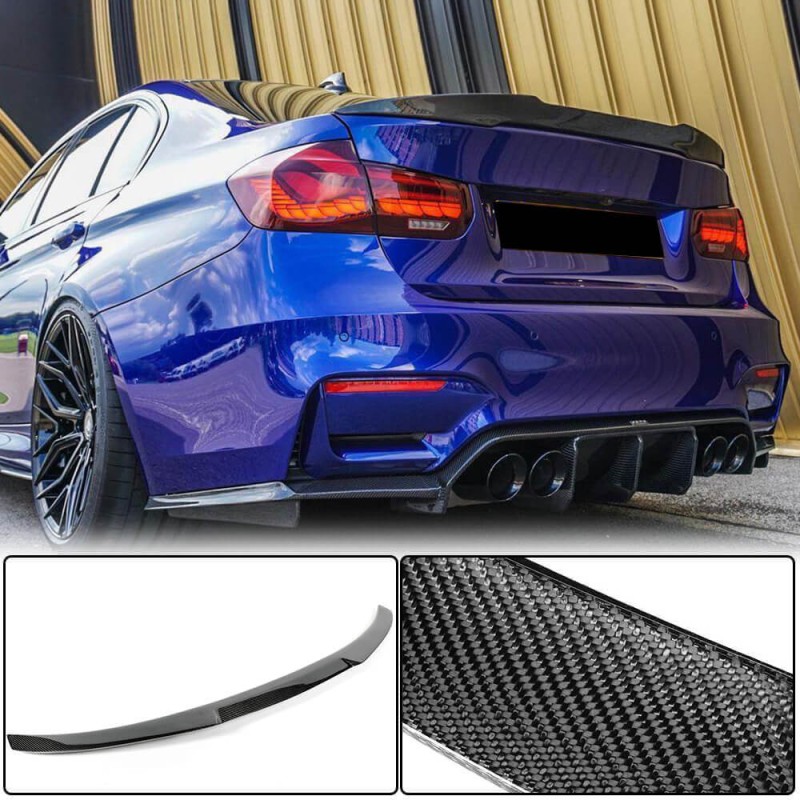 Спойлер M4-Style V3 (для F30/F80, Карбон) для BMW 3 серия F-30/31/34 2012-2019 гг Спойлер M4-Style V3 (для F30/F80, Карбон) для BMW 3 серия F-30/31/34 2012-2019 гг