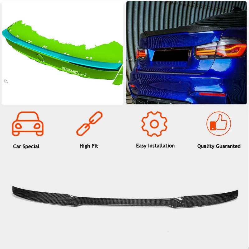 Спойлер крышки багажника Карбон V10 (SD) для BMW 3 серия F-30/31/34 2012-2019 гг Спойлер крышки багажника Карбон V10 (SD) для BMW 3 серия F-30/31/34 2012-2019 гг