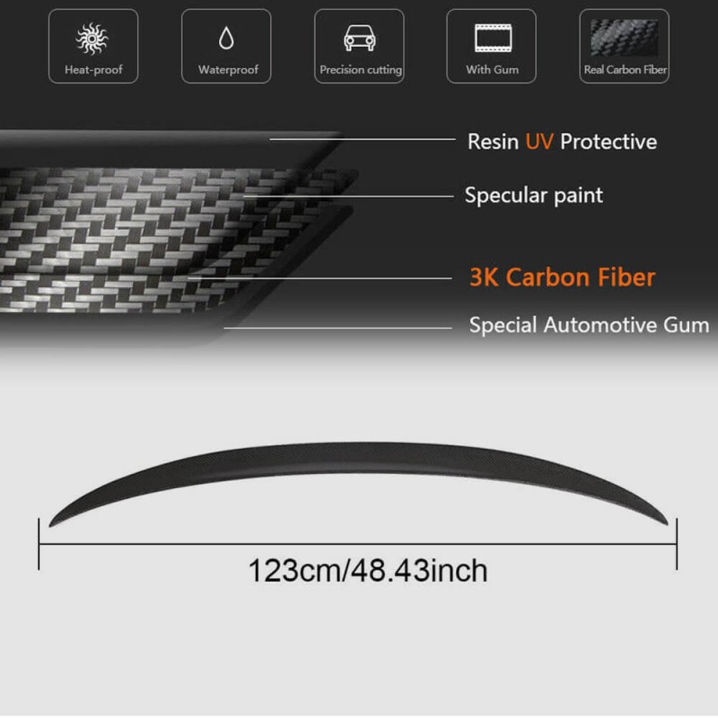 Спойлер MP-Style V1 (для F30/F80) для BMW 3 серия F-30/31/34 2012-2019 гг Спойлер MP-Style V1 (для F30/F80) для BMW 3 серия F-30/31/34 2012-2019 гг