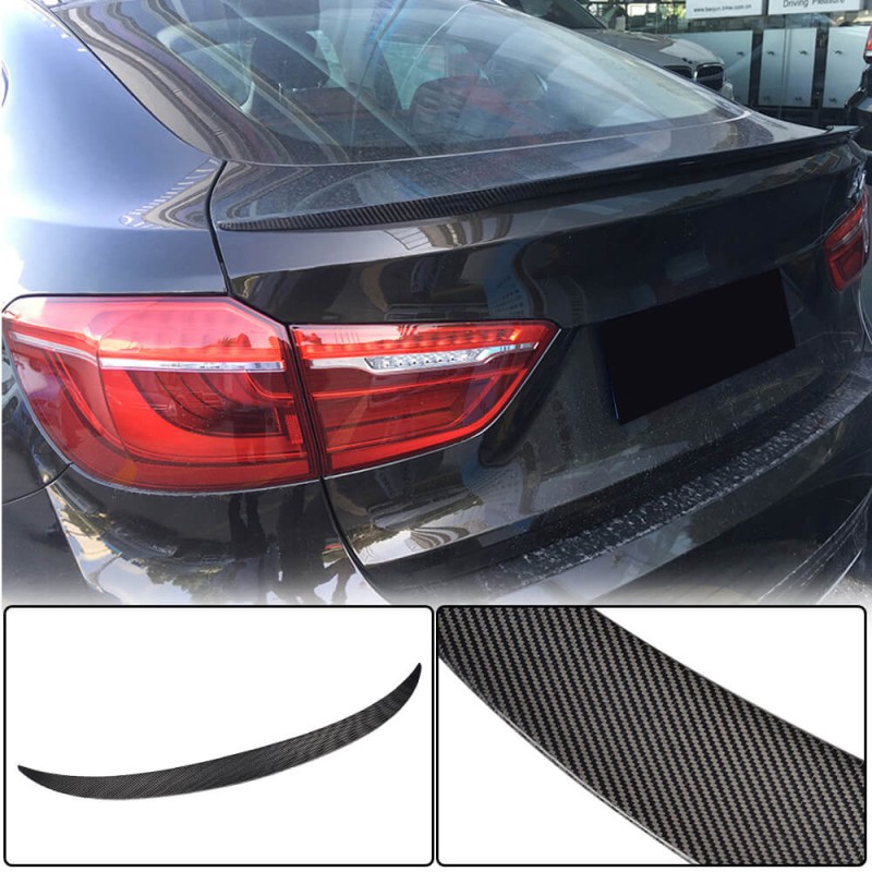 Спойлер крышки багажника Карбон V1 для BMW X6 F-16 2014-2019 гг