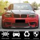 Накладка на передний бампер Карбон V1 (для 1M E82) для BMW 1 серия E81/82/87/88 2004-2011 гг