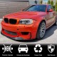 Накладка на передний бампер Карбон V2 (для 1M E82) для BMW 1 серия E81/82/87/88 2004-2011 гг