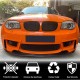 Накладка на передний бампер Карбон V2 (для 1M E82) для BMW 1 серия E81/82/87/88 2004-2011 гг