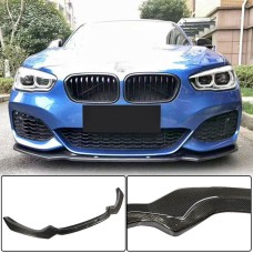 Накладка на передний бампер Карбон V1 (2016-2019, M-Sport) для BMW 1 серия F20/21