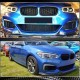Накладка на передний бампер Карбон V3 (2016-2019, M-Sport) для BMW 1 серия F20/21