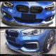 Накладка на передний бампер Карбон V3 (2016-2019, M-Sport) для BMW 1 серия F20/21