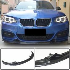 Накладка на передній бампер Карбон V1 (для F22/F23 M Sport) для BMW 2 серія F22/23 2014-2021 рр