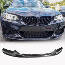 Накладка на передний бампер Карбон V2 (для F22/F23 M Sport) для BMW 2 серия F22/23 2014-2021 гг