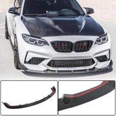 Накладка на передній бампер Lip V5 (для F87 M2 Competition, Карбон) для BMW 2 серія F22/23 2014-2021 рр
