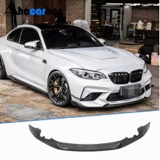 Накладка на передній бампер Lip V2 (для F87 M2 Competition, Карбон) для BMW 2 серія F22/23 2014-2021 рр