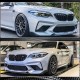 Накладка на передний бампер Lip V2 (для F87 M2 Competition, Карбон) для BMW 2 серия F22/23 2014-2021 гг