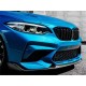 Накладка на передний бампер Lip V2 (для F87 M2 Competition, Карбон) для BMW 2 серия F22/23 2014-2021 гг