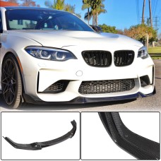 Накладка на передній бампер Lip V4 (для F87 M2, Карбон) для BMW 2 серія F22/23 2014-2021 рр