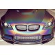 Накладка на передний бампер Lip V-Style (для M3, Карбон) для BMW 3 серия E-90/91/92/93 2005-2011 гг