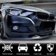 Накладка на передний бампер Карбон V1 (M-Sport) для BMW 3 серия F-30/31/34 2012-2019 гг