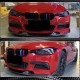 Накладка на передний бампер Карбон V1 (M-Sport) для BMW 3 серия F-30/31/34 2012-2019 гг