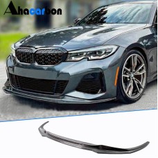 Накладка на передній бампер Карбон V1 (2019-2022 Base) для BMW 3 серія G20/21 2018- рр