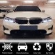 Накладка на передний бампер Карбон V2 (2019-2022 Base) для BMW 3 серия G20/21 2018- гг
