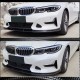 Накладка на передний бампер Карбон V2 (2019-2022 Base) для BMW 3 серия G20/21 2018- гг