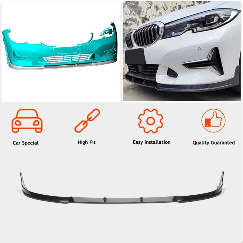 Передняя накладка на бампер FRP V3 (2019-2022 Base) для BMW 3 серия G20/21 2018- гг Передняя накладка на бампер FRP V3 (2019-2022 Base) для BMW 3 серия G20/21 2018- гг