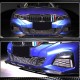Накладка на передний бампер Карбон V1 (2019-2022 M-Sport) для BMW 3 серия G20/21 2018- гг