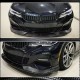 Накладка на передний бампер Карбон V2 (2019-2022 M-Sport) для BMW 3 серия G20/21 2018- гг