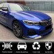 Накладка на передний бампер Карбон V2 (2019-2022 M-Sport) для BMW 3 серия G20/21 2018- гг