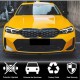 Накладка на передний бампер Карбон V3 (2022-2025 M-Sport) для BMW 3 серия G20/21 2018- гг