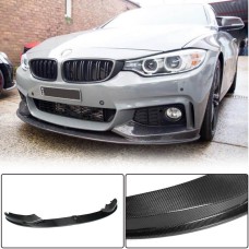 Накладка на передний бампер Карбон V3 (M-Sport) для BMW 4 серия F-32 2012-2020 гг