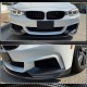 Накладка на передний бампер Карбон V3 (M-Sport) для BMW 4 серия F-32 2012-2020 гг
