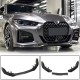 Накладка на передний бампер Карбон V1 (M-Sport) для BMW 4 серия G22/23/26 2020- гг