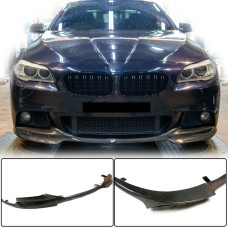 Накладка на передній бампер Карбон V1 (M-Sport) для BMW 5 серія F-10/11/07 2010-2016 рр