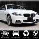 Накладка на передний бампер Карбон V3 (M-Sport) для BMW 5 серия F-10/11/07 2010-2016 гг