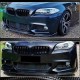 Накладка на передний бампер Lip V2 (для F10 M-Sport, Карбон) для BMW 5 серия F-10/11/07 2010-2016 гг