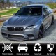 Накладка на передний бампер Lip V4 (для F10 M5, Карбон) для BMW 5 серия F-10/11/07 2010-2016 гг