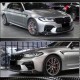 Накладка на передний бампер Сухой карбон V1 (для M5 2020-2025) для BMW 5 серия G30/31