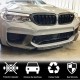 Накладка на передний бампер Сухой карбон V6 (для M5 2017-2020) для BMW 5 серия G30/31