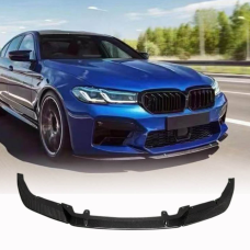 Накладка на передній бампер Сухий карбонr 3pcs V4 (для M5 2020-2025) для BMW 5 серія G30/31 рр