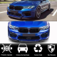 Накладка на передний бампер Сухой карбон 3pcs V4 (для M5 2020-2025) для BMW 5 серия G30/31
