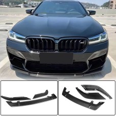 Накладка на передній бампер Сухий карбонr V6 (для M5 2020-2025) для BMW 5 серія G30/31 рр