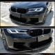 Накладка на передний бампер Сухой карбон V6 (для M5 2020-2025) для BMW 5 серия G30/31
