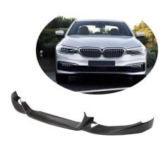 Накладка на передний бампер Карбон (2017-2020 Base) для BMW 5 серия G30/31