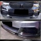 Накладка на передний бампер Карбон V2 (2017-2020 M-Sport) для BMW 5 серия G30/31