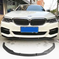 Накладка на передний бампер Карбон V3 (2017-2020 M-Sport) для BMW 5 серия G30/31
