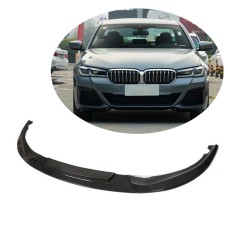Накладка на передний бампер Карбон V2 (2021-2025 M-Sport) для BMW 5 серия G30/31