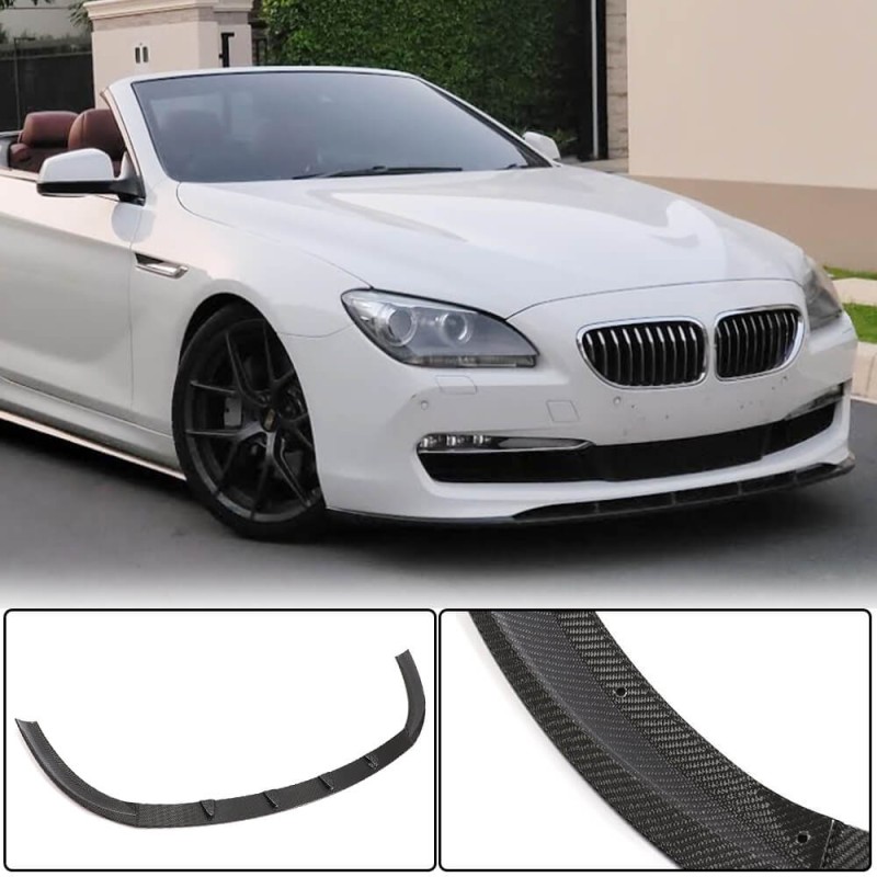 Накладка на передний бампер Карбон V1 (Base) для BMW 6 F12/F13/F06 2011-2018 гг