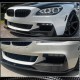 Накладка на передний бампер Карбон V1 (M-Sport) для BMW 6 F12/F13/F06 2011-2018 гг